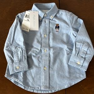 NWT Ralph Lauren 18M Boys Longsleeve Oxford Shirt